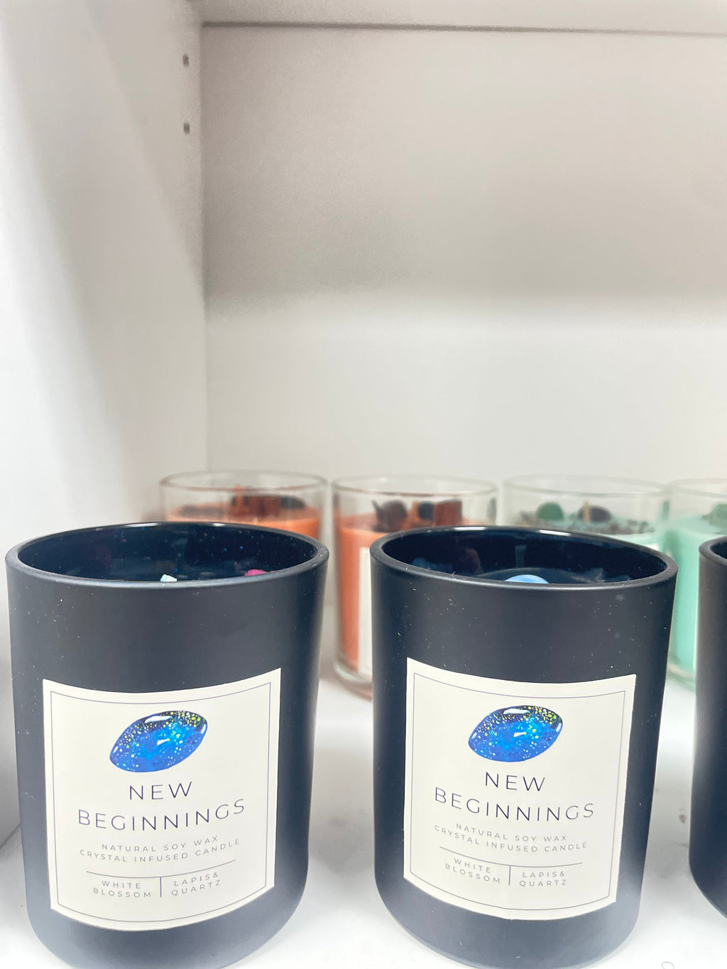 Crystal Gemstone Soy Candles (Scented)