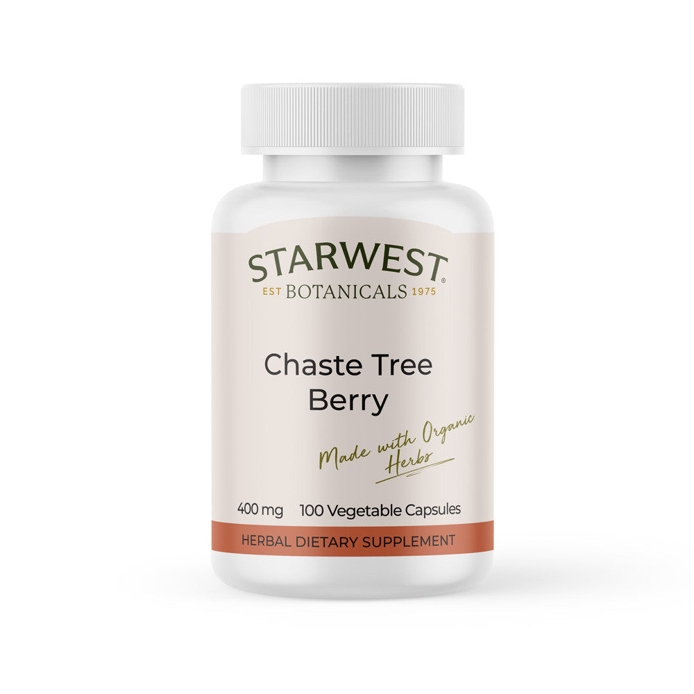 Organic Chaste Tree Berry Capsules (Vitex agnus-castus) – Hormone Support