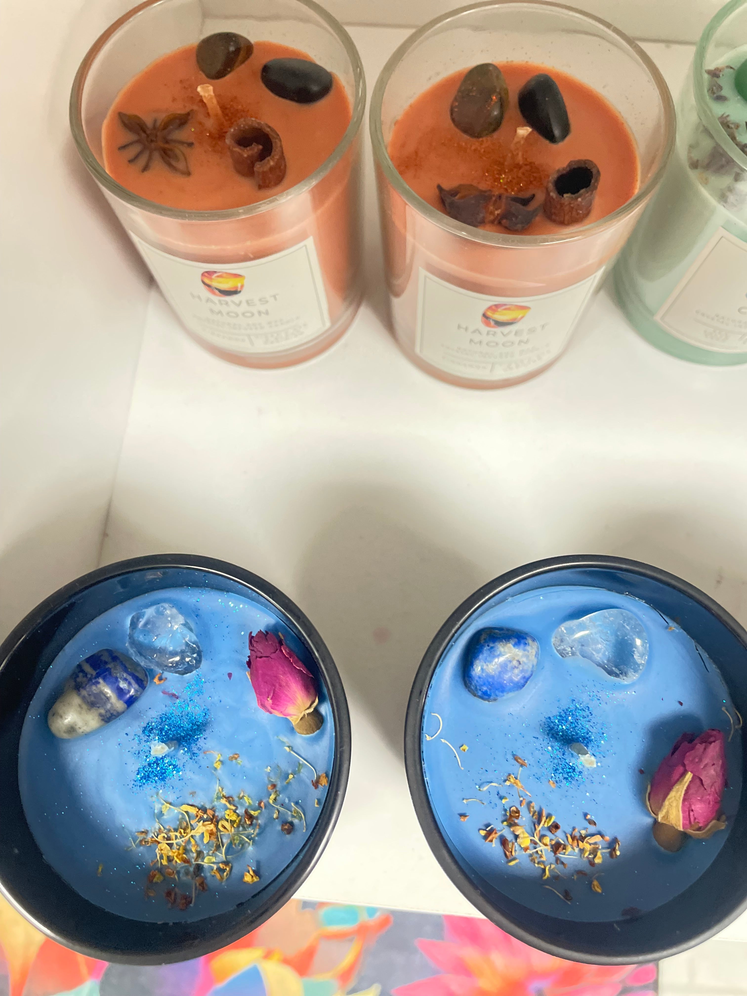 Crystal Gemstone Soy Candles (Scented)