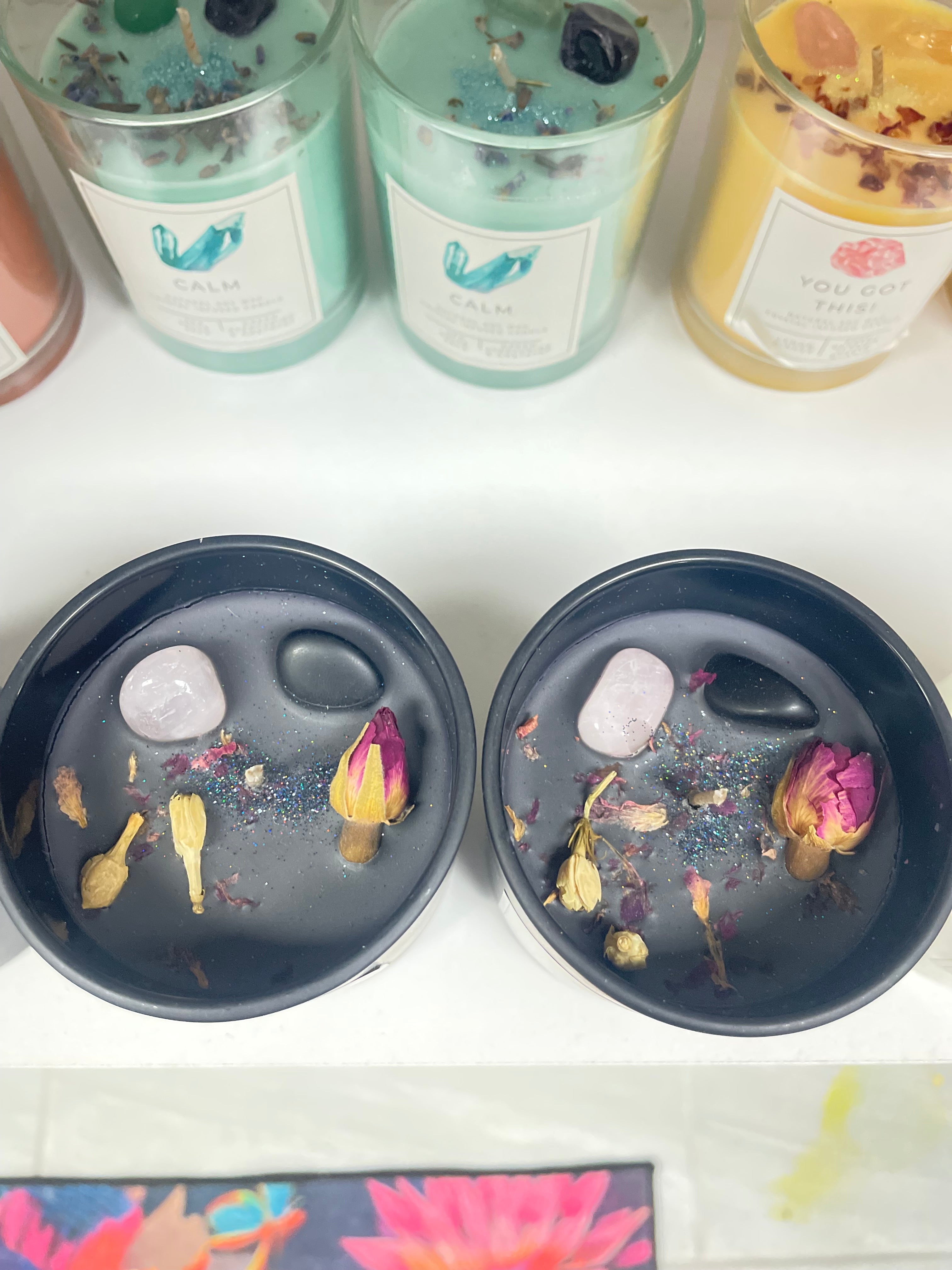 Crystal Gemstone Soy Candles (Scented)