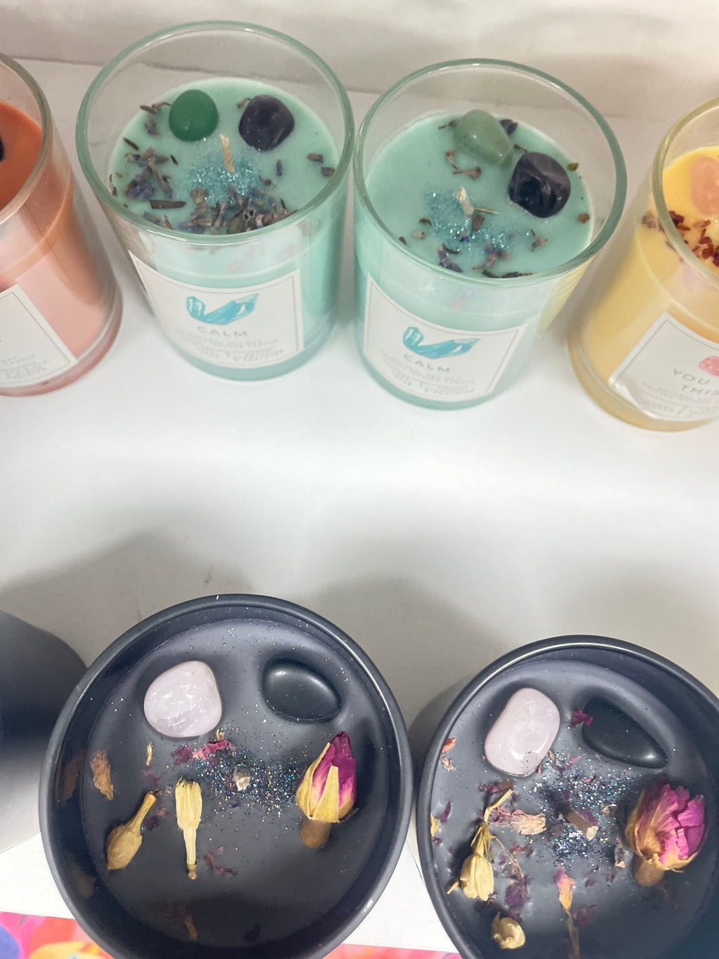 Crystal Gemstone Soy Candles (Scented)