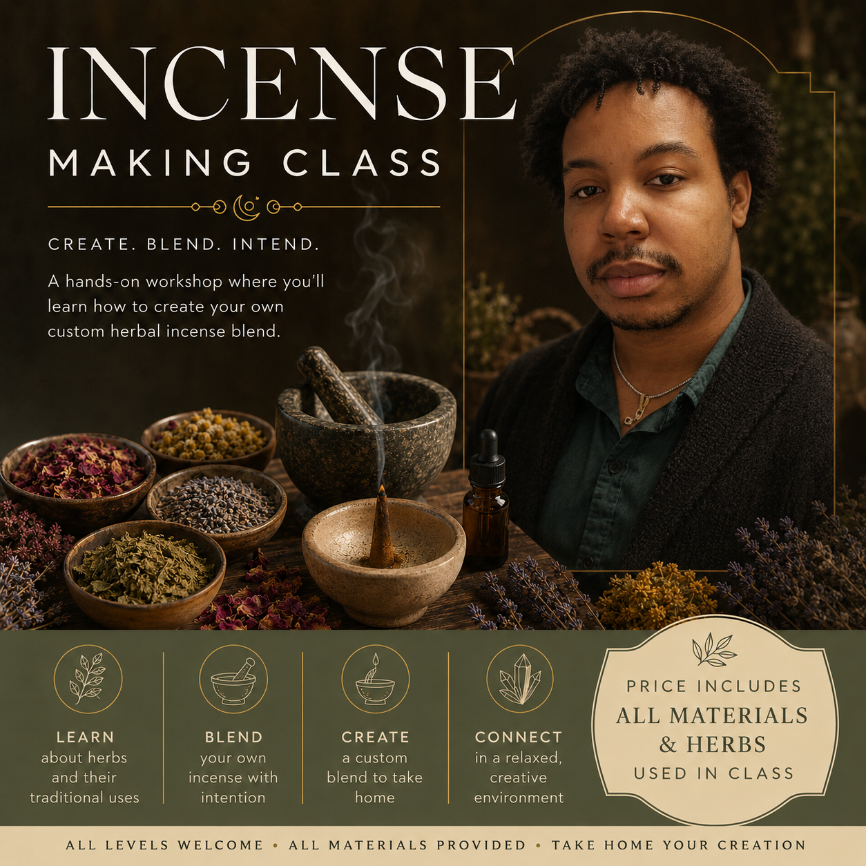 Incense Making Class — Create Your Own Protection Incense