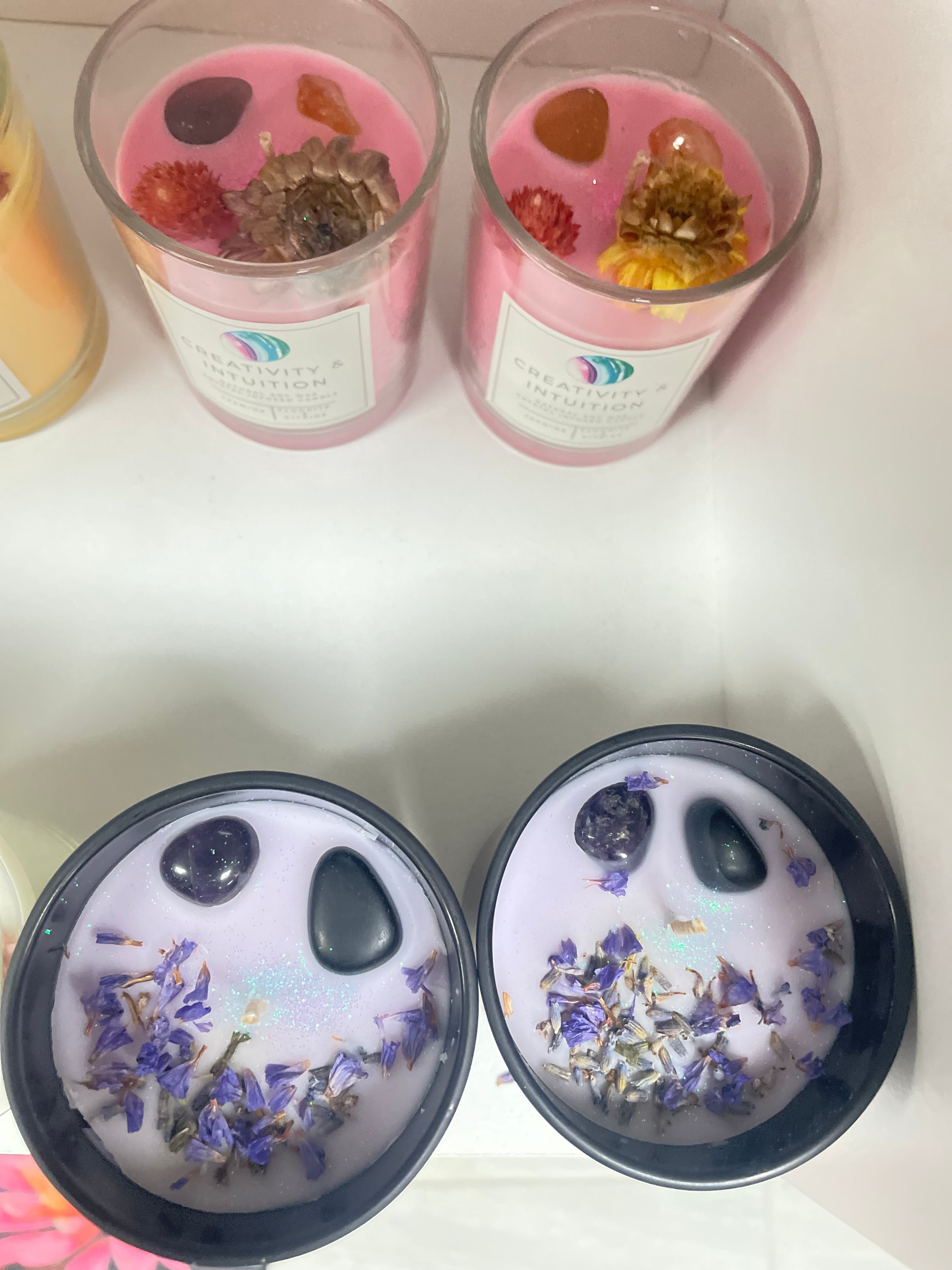 Crystal Gemstone Soy Candles (Scented)