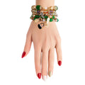 Green Bead Fashion Charm Bracelet